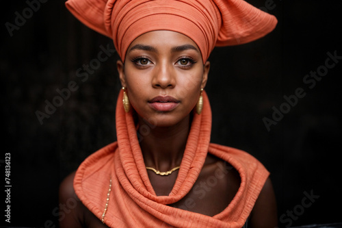  La perfezione della modella africana photo
