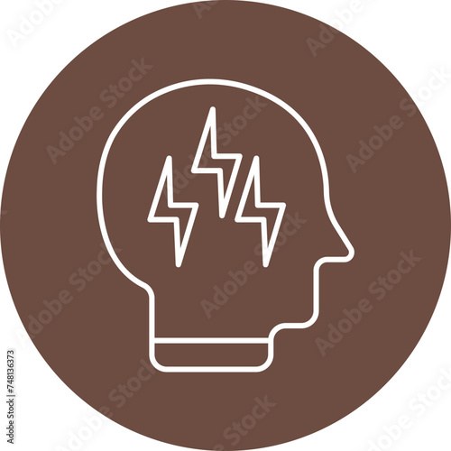 Stress Line Circle Icon Design