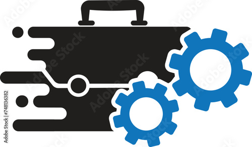 Job Management icon, job icon,find job icon,quickly find job icon vector illustration