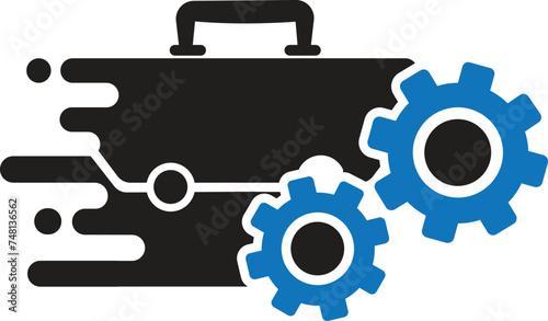 Job Management icon, job icon,find job icon,quickly find job icon vector illustration