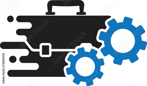 Job Management icon, job icon,find job icon,quickly find job icon vector illustration