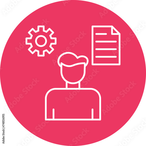 Multitask Line Circle Icon Design
