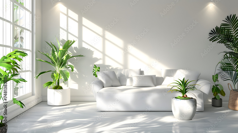 Bright Living Room With White Furniture Bright Living Room With White Furniture