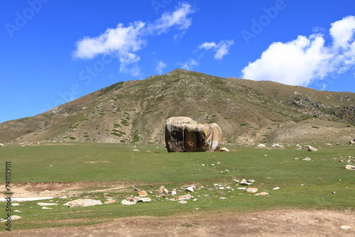 kyrchyn Gorge in the north of Kyrgyzstan, Central Asia photo