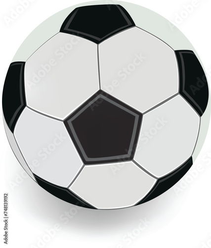 White soccer ball for soccer game recreation. white background  3D render
