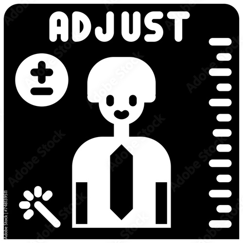 photo editing glyph style icons