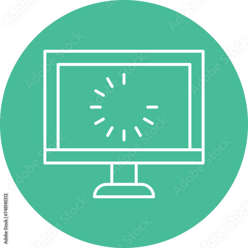 Reloading Line Circle Icon Design