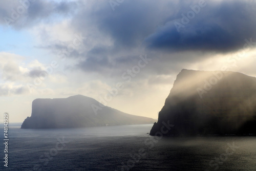 Cliffs at Kalsoy island, Faroe island photo
