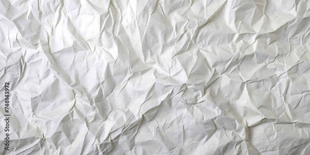 Obraz premium crumpled white paper background