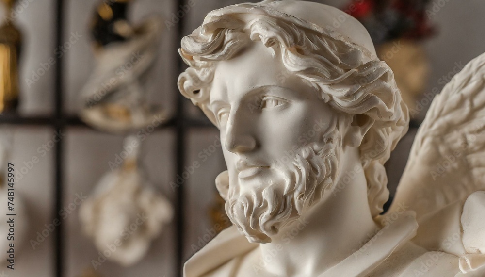 Gypsum statue of Apollo's bust