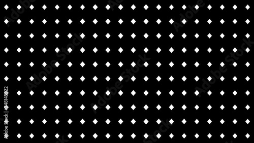 Abstract motion background loop digital Rhombus modern white and black. Square loop animation. 4k
