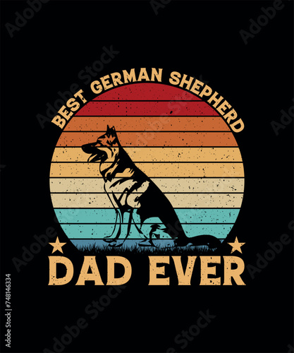 German Shepherd T-shirt Design
