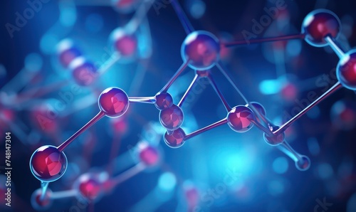 Molecular Fusion: Dynamic Background with Molecules and Scientific Elements