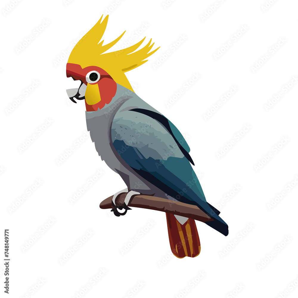 Fototapeta premium blue and yellow macaw ara
