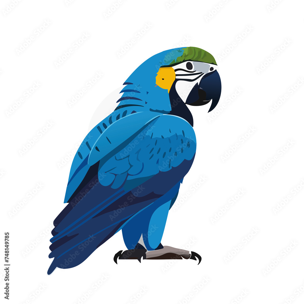Fototapeta premium blue and yellow macaw
