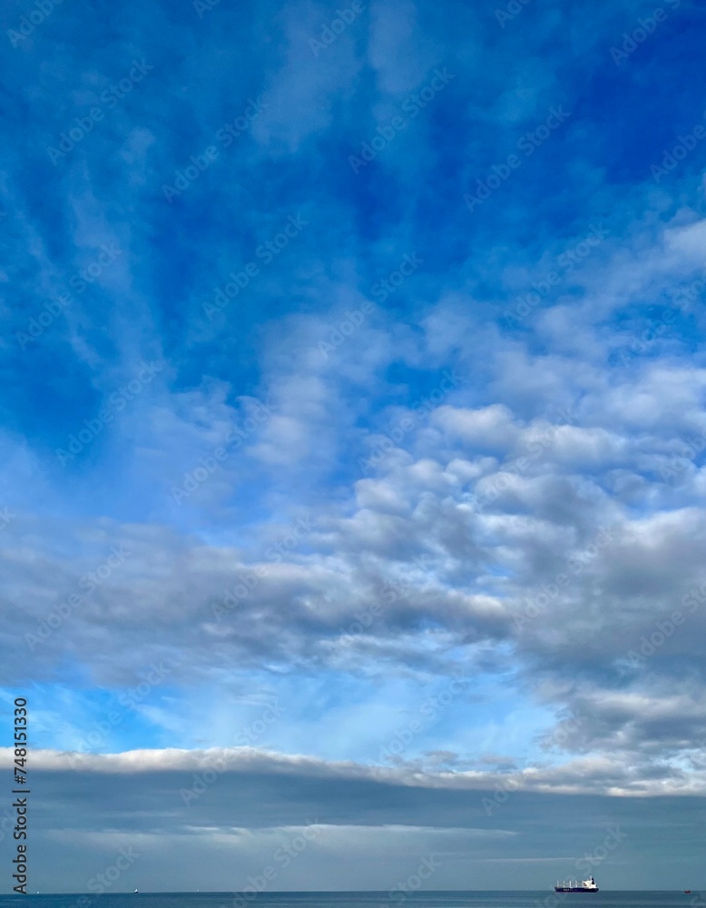 landscape cloudy blue sky and sea landscape cloudy blue sky and sea