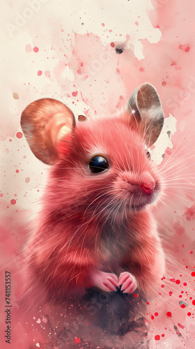 Jin la souris rose - Animal totem 