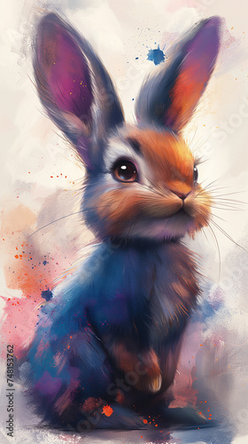 Kook le lapin mauve - Animal totem 