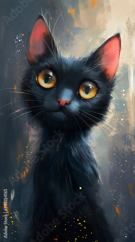 Min le chat noir - Animal totem © Xylen Prod.