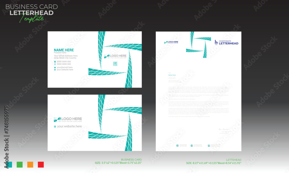 letterhead and business card design letterhead and business card design