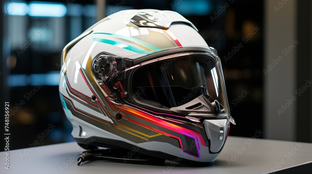motorcycle helmet on the street motorcycle helmet on the street