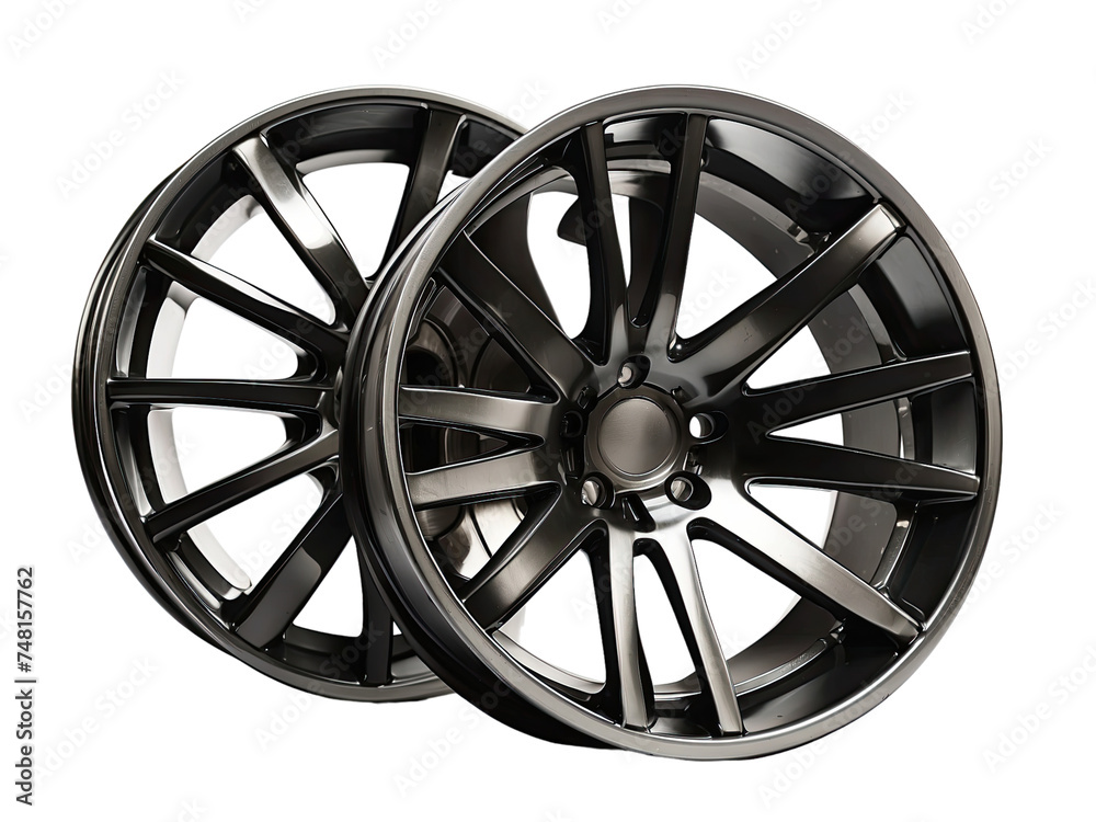 Concave Wheels isolated on a transparent background