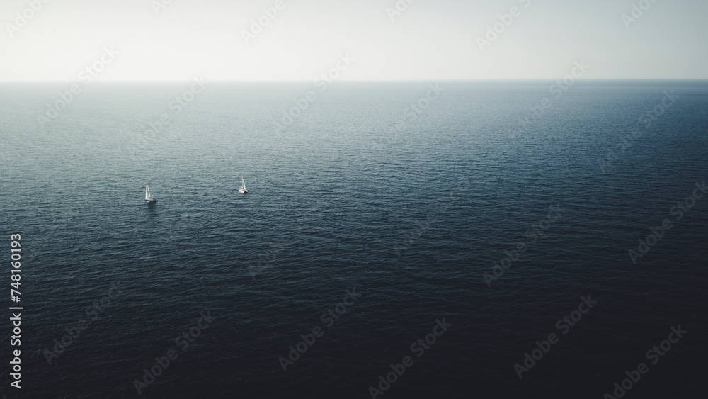 Boats on the sea stock image Boats on the sea stock image
