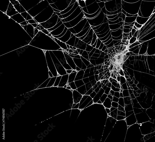 spiders web overlay with a black background for creepy designs