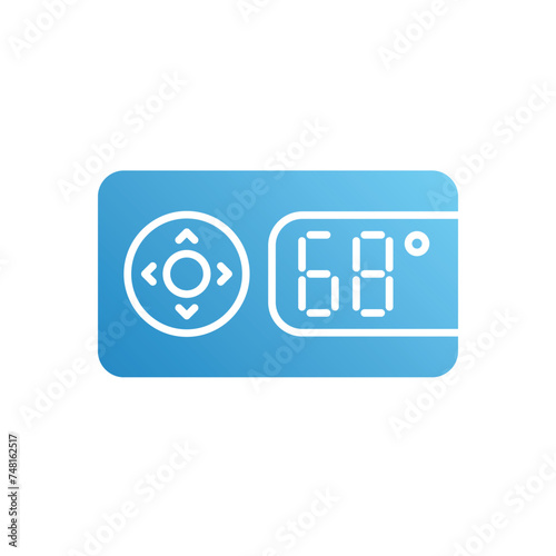 Thermostat icon vector stock illustration