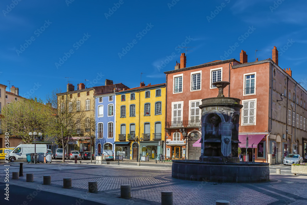 Square in Issoire, France