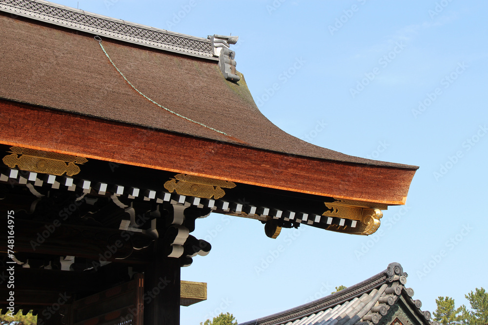 Fototapeta premium imperial palace (kyoto-gosho) in kyoto in japan 