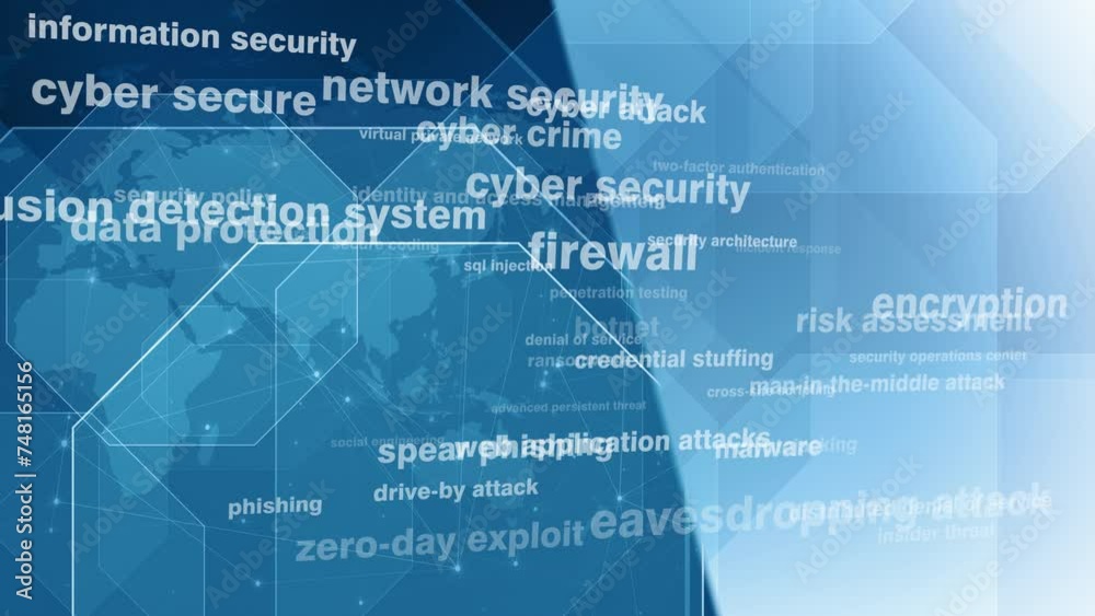 Secure your background with cyber secure technology for presentation on cybersecurity and data protection