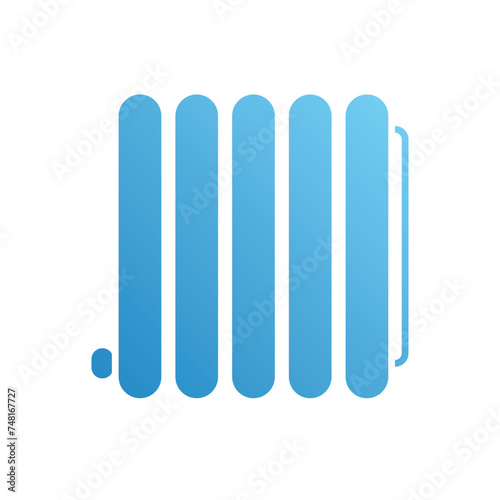 Central Heating icon vector stock illustration
