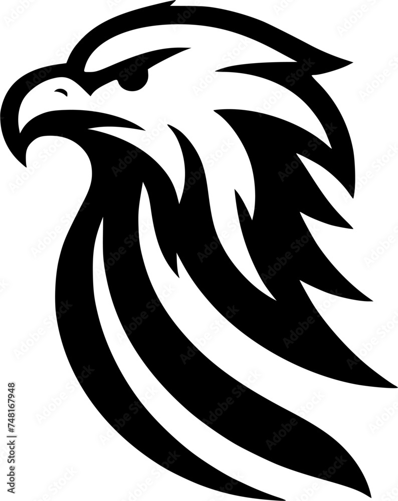 Obraz premium Eagle head vector logo 