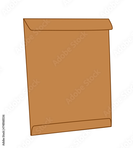 cardboard box isolated on white