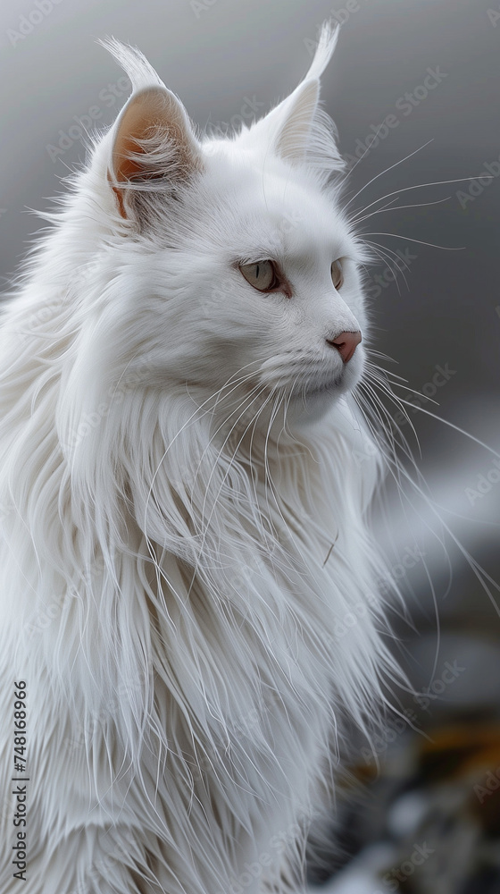 White cat 9 lives