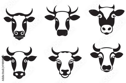 Cow head icon Vector Illustration Design © VarotChondra