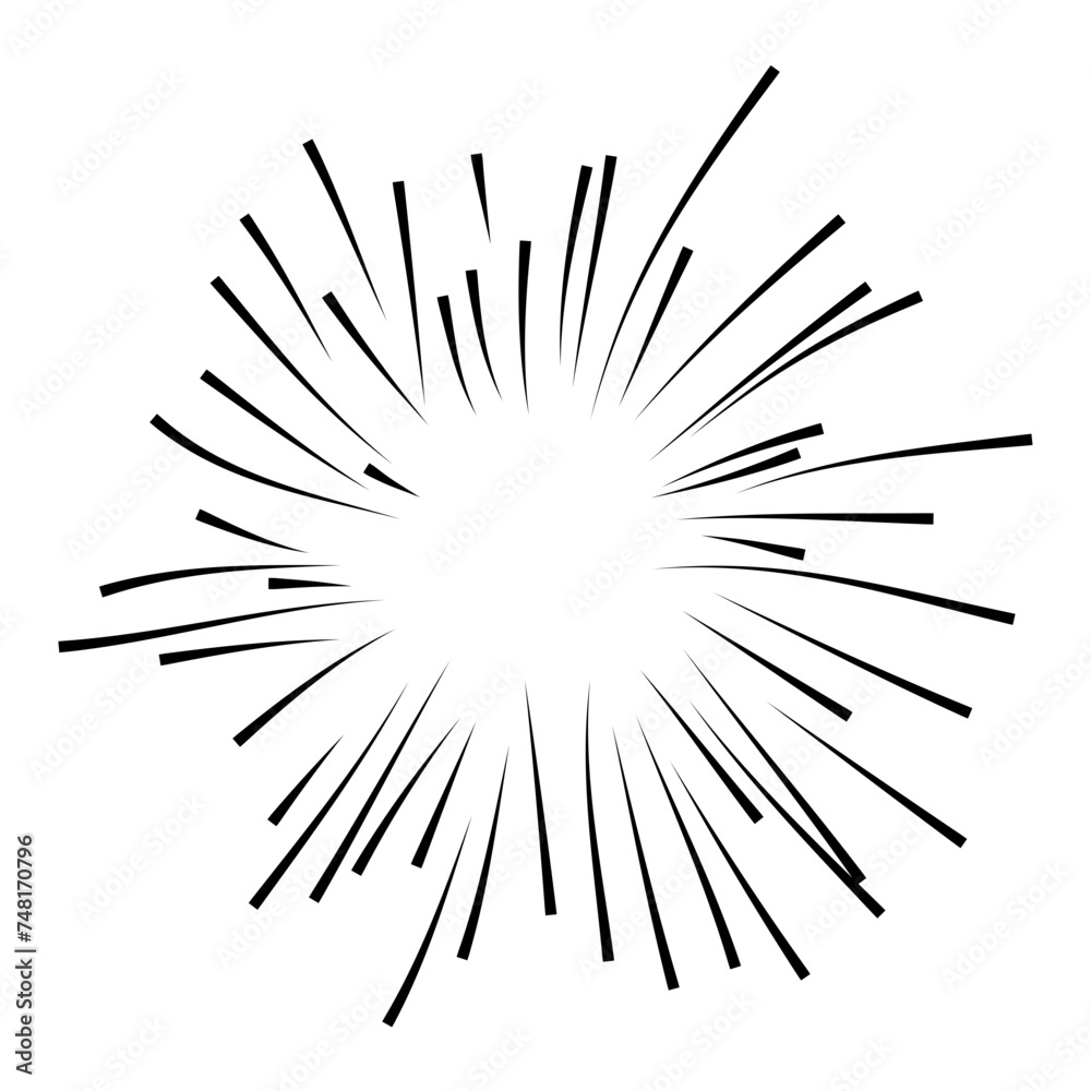 Fototapeta premium Comic Explosion Line