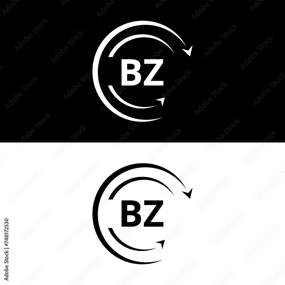 BZ letter logo minimal unique and simple logo design, BZ creative modern monogram logo style BZ letter logo minimal unique and simple logo design, BZ creative modern monogram logo style
