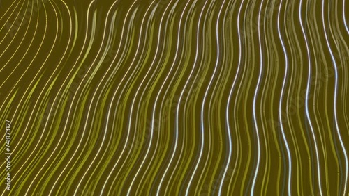 Vibrating Waves Yellow Lines Frequency