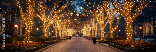 night city street 3d image,
3d Trees tightly wrapped in LED lights for the Christmas




