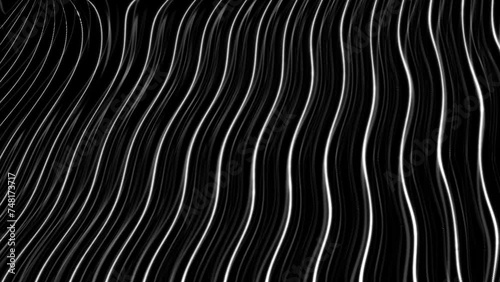 Vibrating Waves Yellow Lines Frequency Alpha