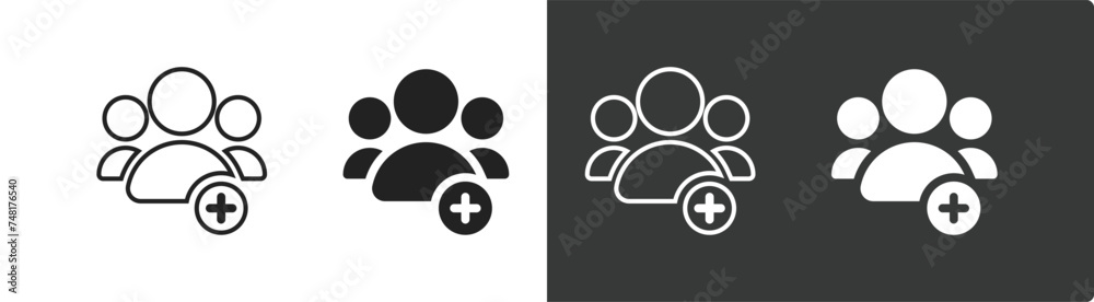 Follower vector icon set, Add new friend, customer, follow vector icons EPS 10 Follower vector icon set, Add new friend, customer, follow vector icons EPS 10