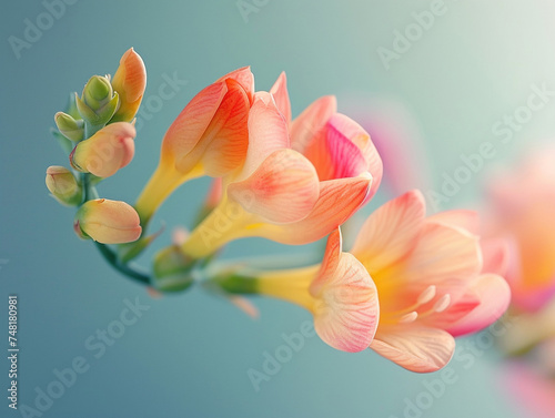 Delicate and Dreamy Blooms of freesia