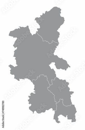 Buckinghamshire county administrative map photo