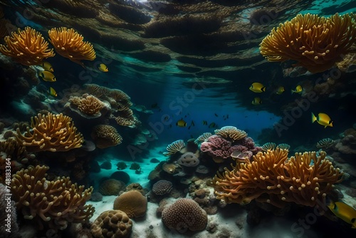coral reef in the sea © Bibi