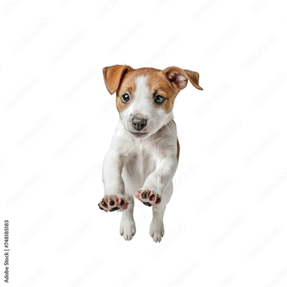 jack russell terrier puppy isolated on white