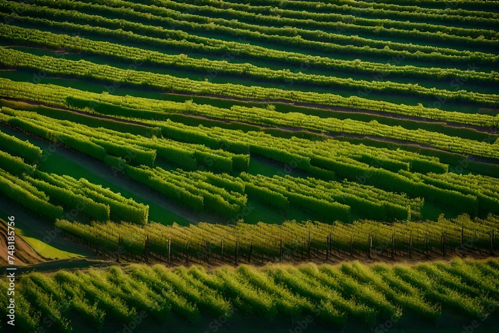 green rice field