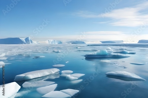 iceberg in polar regions. Generated AI