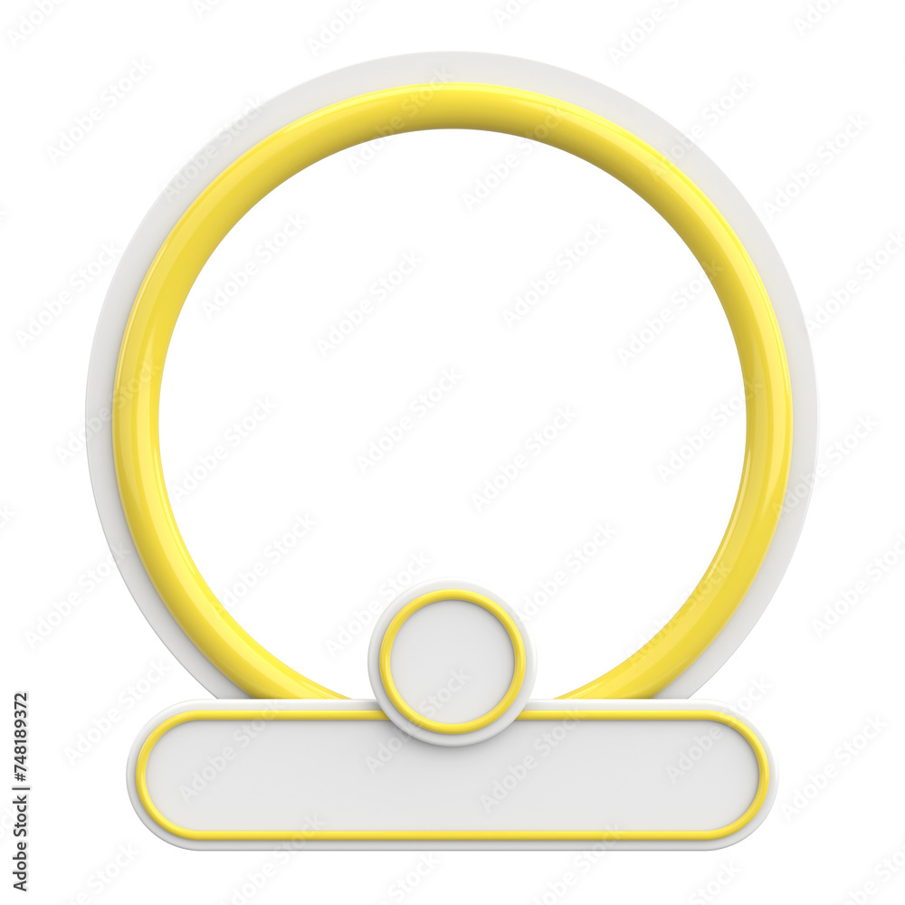 Profile frame for social media. 3D illustration. Profile frame for social media. 3D illustration.